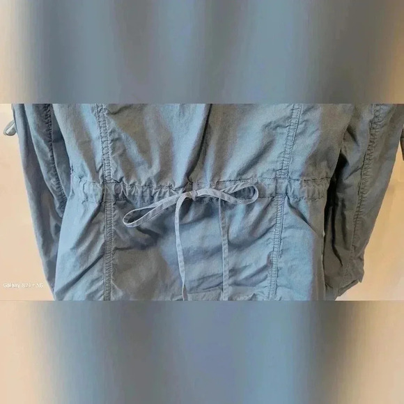 CAbi Blue Utility Cargo Zip Closure Jacket Waist & Sleeve Drawstring, size Med. - Picture 7 of 13